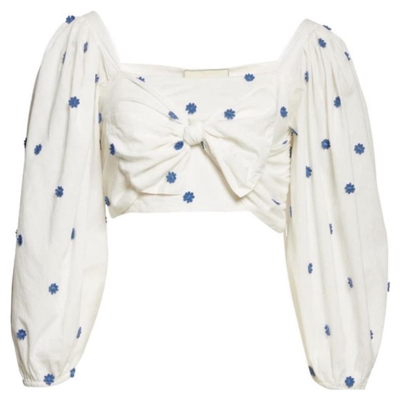 NWT Farm Rio delicate Front Bow shirt - Picture 1 of 4